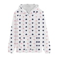 thumbnail image 4 of Bovemsi Sweatshirt for Women Winter Hooded Casual Print Long Sleeved O Neck Pocket Tops Comfort Hoodie, 4 of 4