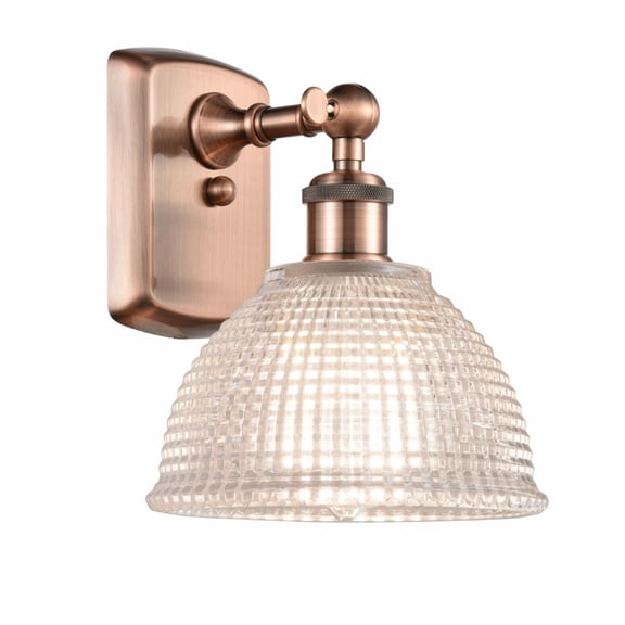 Innovations 516-1W-AC-G422-LED Arietta 1 Light Sconce part of the Ballston Collection, Antique Copper