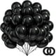 thumbnail image 1 of Globo BAUANOOY de látex negro de 12 pulgadas, 100 unidades con cinta, 1 of 7