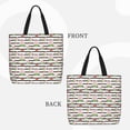 thumbnail image 2 of Disketp Pig And Watermelon Bolsa Tote de Lona para Mujer, Bolso de Hombro y Cruzado con Cierre de Cremallera, 2 of 7