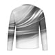 thumbnail image 4 of Blusas y camisas de manga larga con cuello redondo para hombre, blusa informal de manga larga con cuello redondo y estampado de rayas, blusa de poliéster para hombre, 4 of 4
