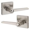 thumbnail image 1 of Weiser Safe Lock Rosette carrée Daylon Intimité Becs-de-cane en Nickel Satin, 1 of 4