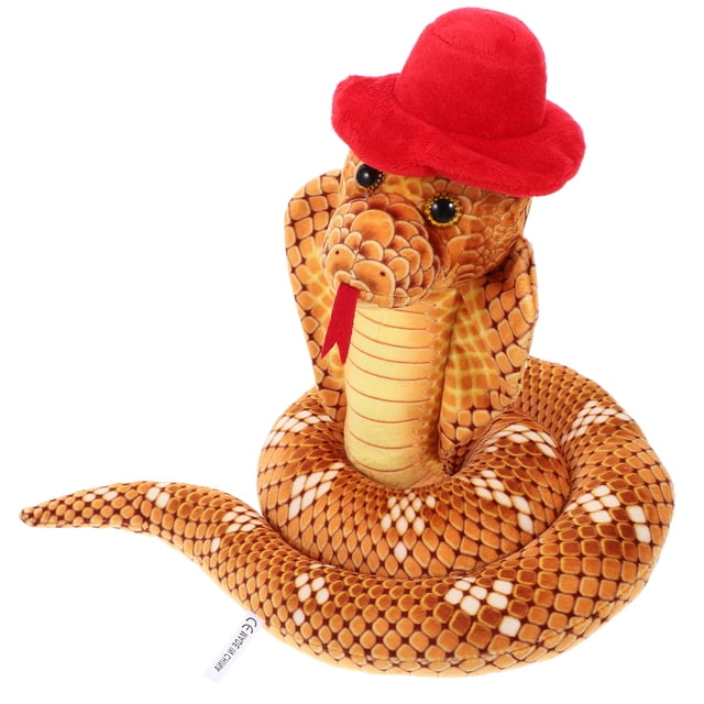 UPGRATOR Figurines de Serpent en Peluche Rouges pour Accessoire de Scène et Usage en Festival 1 Ensemble