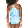 thumbnail image 3 of Hurley Girl's UPF 50+ Stretch Razor Back One-Piece Quick Dry Swimsuit (Blue Tie Dye, 5/6), 3 of 5
