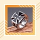 thumbnail image 5 of Anillo de moda para hombre, acero Vintage, estilo Punk único, bandas de boda de varios tamaños, patrón eléctrico, accesorios de joyería para Ropa, zapatos y accesorios Miscelánea Tamaño7 Qarigey AP015502-01, 5 of 6