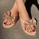 thumbnail image 1 of Chanclas informales de verano para mujer, chanclas con lazo, zapatos Flash Diamond Wmkox8yii hj789, 1 of 6
