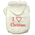 thumbnail image 4 of Christmas Pet Dog  Cat Hoodie Screen Printed, "I Heart Christmas", 4 of 10