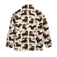 thumbnail image 5 of Uorisanigo Girls Oversized Sweatshirts Half Zip Pullover Sweatshirt Casual Cute Dachshund Long Sleeve Pullover Top Fall Winter Clothes Quarter Zip Hoodies No Hood Athletic Tops, 5 of 7