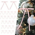 thumbnail image 5 of DESKABLY 24 Pcs Pink Velvet Christmas Tree Bows Door Garland Decor Vintage Wreath Bow Ornaments for Home Office Party, 5 of 8