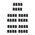 thumbnail image 2 of ZheElen 8 Pieces Wire Shelf Lock Clips Assortment Shelving Sleeves Accessories Black 5Set, 2 of 6