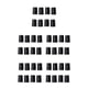 thumbnail image 1 of Advancent 8 piezas de Clips de bloqueo de estante de alambre de oficina surtido de estanterías portátiles fundas de estantería Kit surtido Negro 5Conjunto, 1 of 6