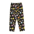 thumbnail image 4 of Naloa Flower Butterfly Print Women’s Ultra-Soft Comfy Pajama Lounge Pants with Pockets & Drawstring, 4 of 8