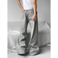 thumbnail image 6 of Y2k Vintage Wide leg Casual Pants Men Sport Sweatpants Straight Long Trousers Loose Oversize Korean Fashion Clothes 2024 New (black,S), 6 of 7