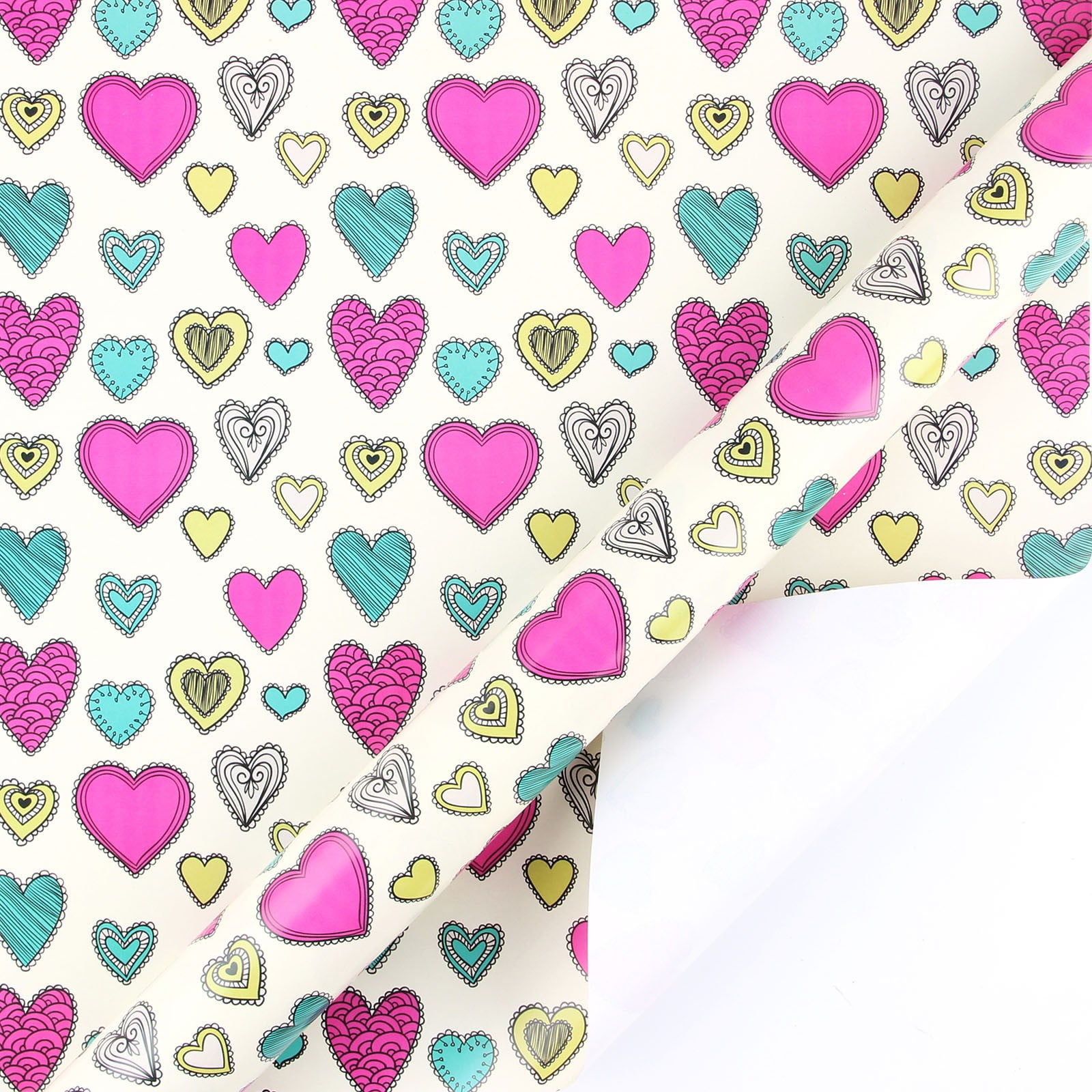 HSMQHJWE Girl Wrapping Paper Birthday Valentine'S Day Wrapping Paper  Roll-Pink Love Heart, Very Suitable For Birthday, Holiday, Mother'S Day,  Wedding, Valentine'S Day Happy Birthday Ribbon for Gift W 