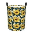 thumbnail image 2 of Uemuo Sunflowers Pattern Circular Laundry Hamper Basket with handles,Collapsible laundry basket,Large capacity laundry hamper,Laundry Organizer-, 2 of 8