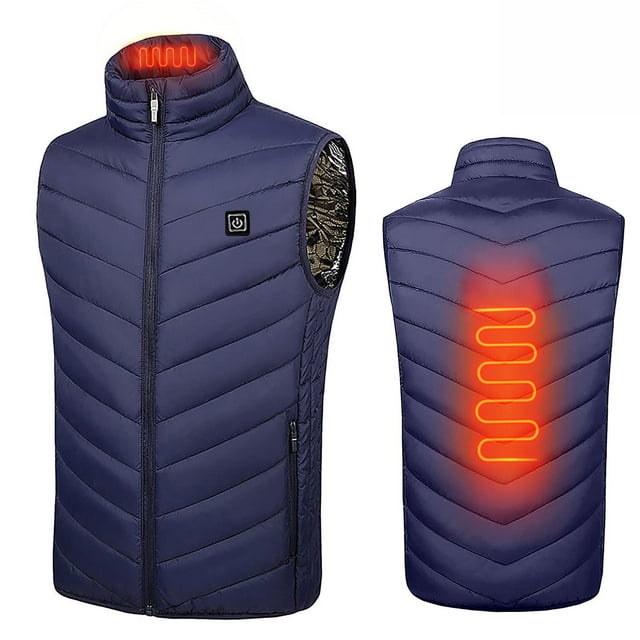 DPTALR Plus Size Heated Vest For Men And Women Dual Control 2 Heating Vest Heated Jacket Winter Heating Vest