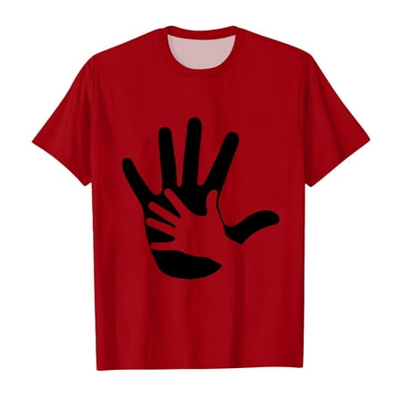 

Icvfdpl Children s Blouse Short Sleeve Round Neck Printed Top Shirt For Weekend Travel T Shirt