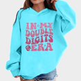 thumbnail image 2 of kpoplk Girls Clothes Crewneck Tie Dye Girls Sweatshirt Casual Long Sleeve Top Fall Teen Girl Clothes F,Blue, 2 of 4