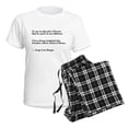 thumbnail image 4 of CafePress - Borges Library Quote Bilingual Women's Light Pajam - Women's Short Sleeve Print T-Shirt and Pants Light Cotton Pajama Set, 4 of 7