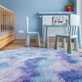 thumbnail image 3 of Rainbow Round Area Rug,4'X4',Fluffy Rugs for Bedroom, Rugs for girls/boys Room,Fuzzy Rugs for Nursery Playroom,Circle Rugs for Kids Baby Room,Shag Carpet Rugs for Reading Nook - Type B(Round), 3 of 7