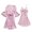 Pink, variant on Lace Fashion Belt Lingerie Nightdress Underwear Sleepwear Women