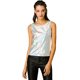 thumbnail image 1 of Camiseta sin mangas Día de San Patricio Allegra K con Cuello En U elástico ajustado brillante y Metálico Rosa plateado XS, 1 of 6