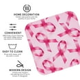 thumbnail image 4 of Balery 4 Pcs Breast Cancer Ribbons Awarenessleather Coasters Set, Drink Table Cup Coasters For Living Room Kitchen Coffee Decor, 4 of 9
