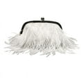 thumbnail image 6 of Wedding Purse Feather Crossbody Bag 3 Color Feather Luxury Women Bags Party, 6 of 16