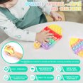 thumbnail image 4 of Juguete sensorial Push Bubble Pop Fidget HUOGUO, 2 unidades para niños, 4 of 5