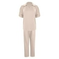thumbnail image 4 of Trendy Women's Trousers Suit For Casual Occasions Elegant Wear Set With Versatile Ideal For Spring Easy To Clean And Maintain Perfect For And Weekend Looks, 4 of 6