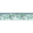 thumbnail image 5 of Dundee Deco's Peel and Stick Wallpaper Border - Floral Green Flowers Hearts Wall Border Retro Design, 15 ft x 7 in, Self Adhesive, 5 of 6
