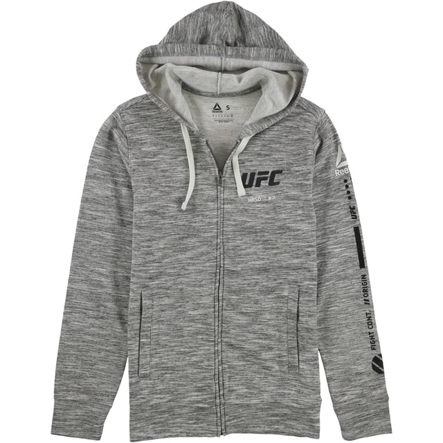 Sudadera con capucha Reebok UFC HRSD 93 para hombre, gris, grande Reebok Sudadera