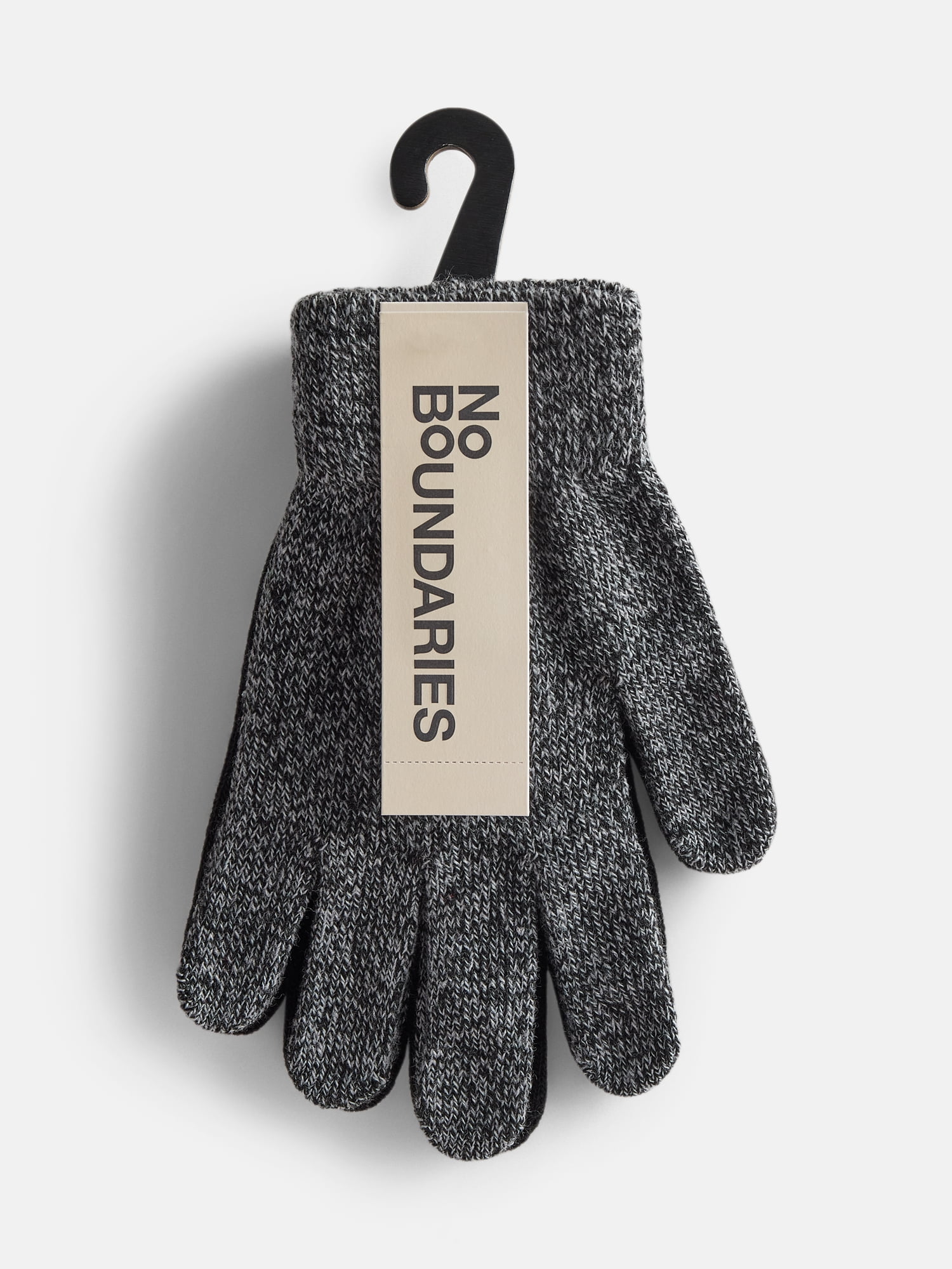 No Boundaries Women's Marled Knit Gloves, 2 Pack