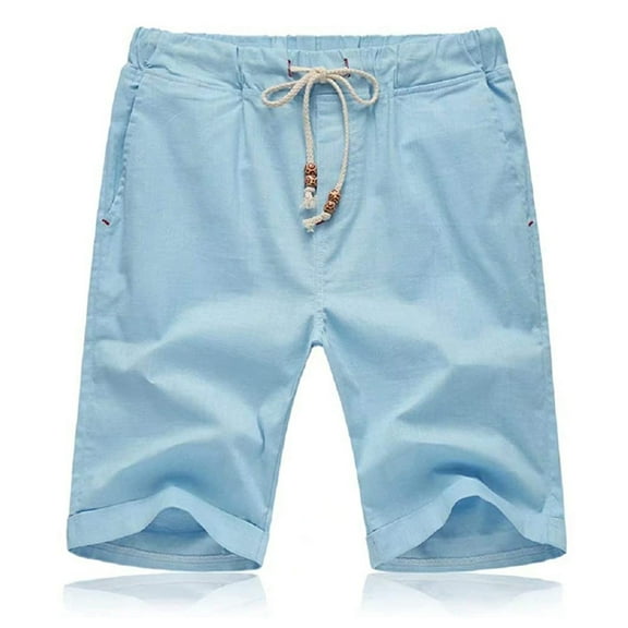 Floenr Mens Shorts,Mens Casual Drawstring Beach Shorts With Elastic Waist And Pockets Shorts Pants