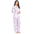 thumbnail image 5 of Casual Nights Women's Long Sleeve Notch Collar Floral Pajama Set, 5 of 5