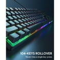 thumbnail image 5 of KM-G16 Mechanical Keyboard, RGB 104 Keys Gaming Keyboard with Blue Switches, 5 of 5