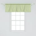 thumbnail image 2 of Ambesonne Geometrical Window Valance, Polygons and Hexagons, 54" X 18", Pearl Lime Green, 2 of 3