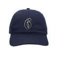 thumbnail image 2 of Daxton Old English 3D Alphabet Letters Numbers Initial Baseball Dad Hat - Navy, Number 6, 2 of 2