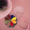 thumbnail image 1 of 8 Color Petal Shape Ink Pad, Pigment Type DIY  Pad with Removable Petals for Coloring, Finger Painting, Scrapbooking, 1 of 7