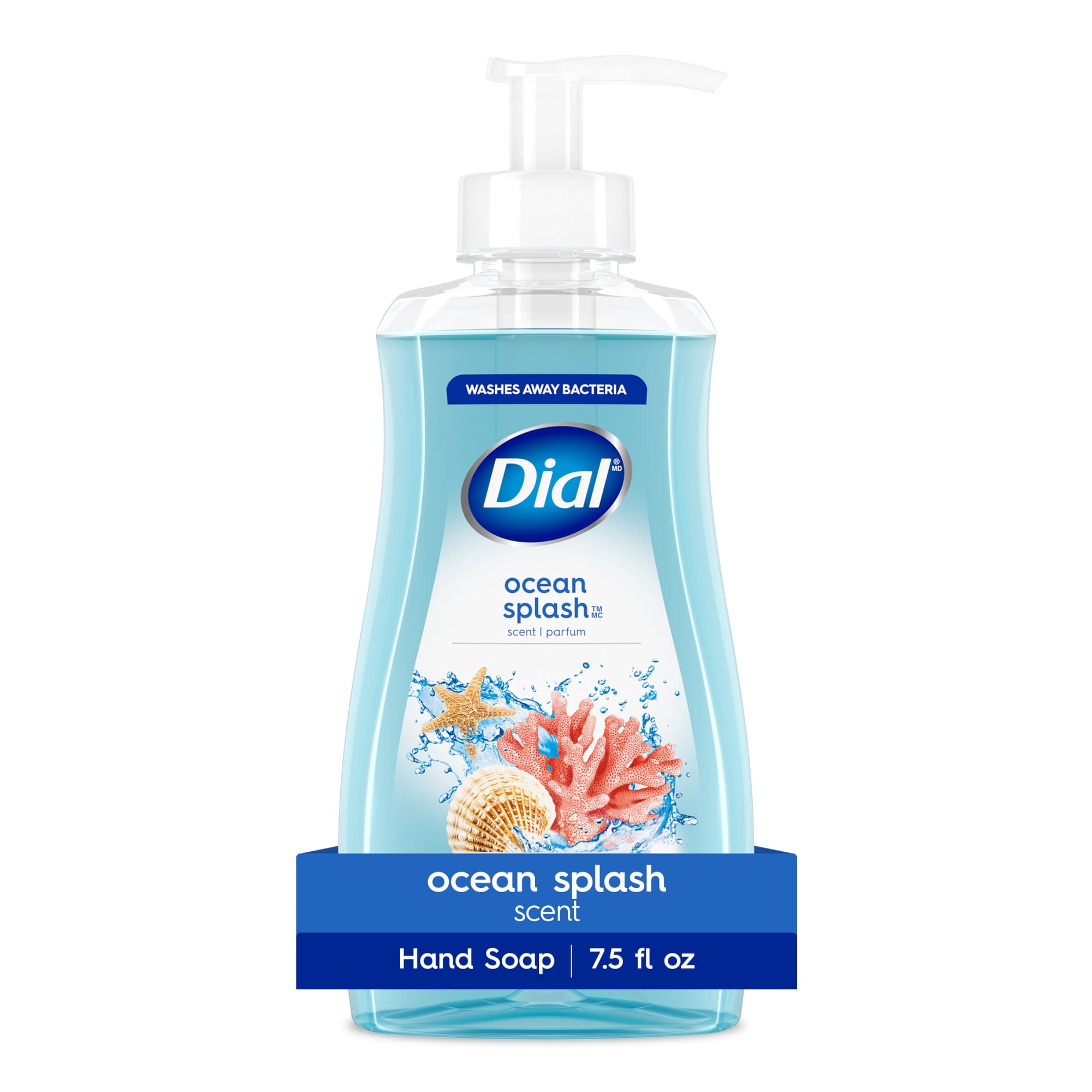 Dial Clean + Gentle Liquid Hand Soap, Ocean Splash Gentle Hand Soap, 7.5 fl oz