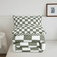 thumbnail image 5 of Erosebridal White Sage Green Checkered Bedding Set Buffalo Plaid Grid Comforter Set King Checkerboard Quilt Set Aesthetics Gingham Duvet Set Modern Room Decor, 5 of 8