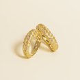 thumbnail image 3 of Anillo trenzado de plata esterlina S925 chapado en oro ligero de lujo vintage anillo de dedo cepillado de moda joyería vintage, 3 of 6