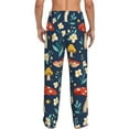 thumbnail image 3 of Xecao Colorful Mushrooms Men's Straight Lounge Pajama Pants: The Ultimate in Comfortable Sleepwear, 3 of 9