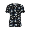 thumbnail image 5 of Wukai Daisies Flowers Print Men's Short-Sleeved Mesh T-Shirt,Quick-Dry Short Sleeve Workout T-Shirt-3X-Large, 5 of 8