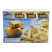 BibleToys Noah's Ark 18 Piece Playset with Noah, 14 Animals and Floating Ark - Christian Based Faith Children Toys