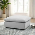 thumbnail image 1 of Modway Commix Pouf Surrempli Garni de Duvet, Gris Pâle, 1 of 10