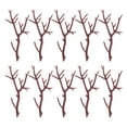 thumbnail image 4 of 20 piezas Mini muñeco de nieve de plástico adornos de asta de mano ramas decorativas para manualidades navideñas ramas artesanales adornos navideños para el hogar astas de reno, 4 of 4