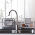 thumbnail image 3 of 1pc Kitchen Sink Double Draining Sponge And Cloth Organizer Holder Caddy Basket, 3 of 5