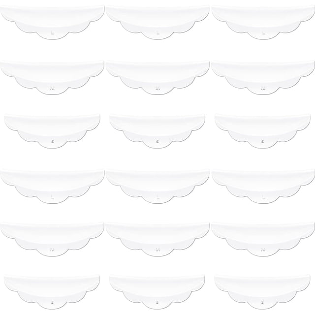 48 varillas de levantamiento de pestañas, almohadillas de silicona para pestañas (pequeñas, medianas, grandes), varillas para levantamiento de pestañas, rizador permanente de pestañas de sil