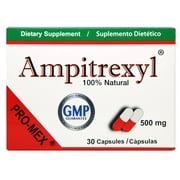 Ampitrexyl, Dietary Supplement, Formula 100% Natural, Helps Support Immune System, Vitamin C, Zinc, 30 Capsules, 500 mg